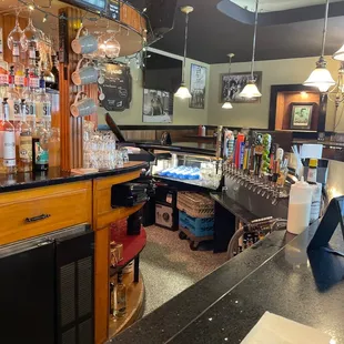 Bar seating near Tito&apos;s on tap!