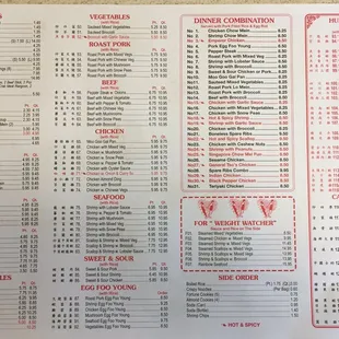 Menu Aug 2018