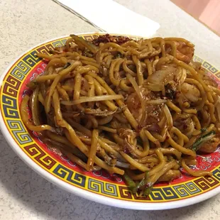 Shrimp lo mein