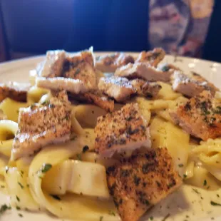 Fettuccini alfredo chicken $11.95