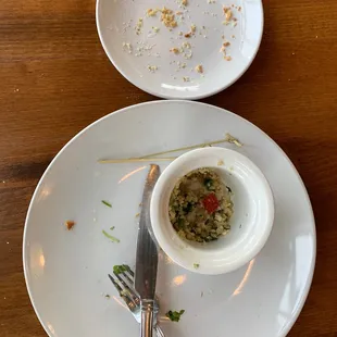 Usually take photos at the start of my meal but this is proof that it all was delicious.