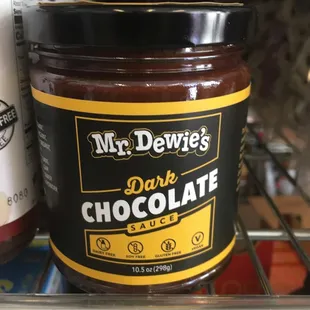 Mr. Dewie&apos;s dark chocolate sauce!!