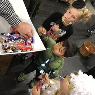 Trick or treating at Franklin Brothers!