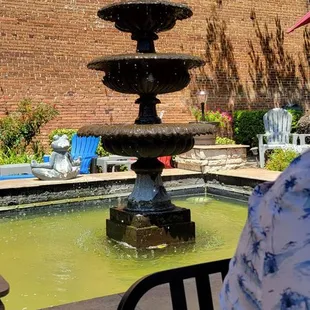 Fountain in courtyard