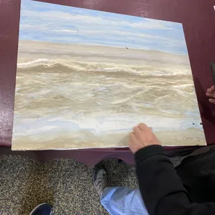 Damaged painting