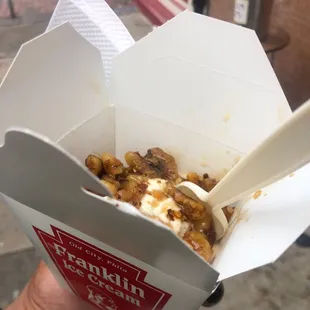 butter pecan with walnuts in maple syrup - yummy!