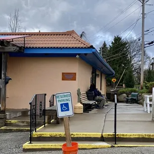 Approaching the front entrance