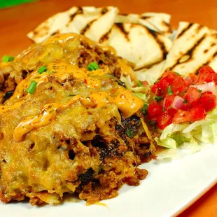 a plate of food