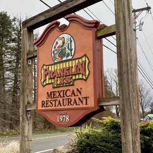 Sign in front of the business