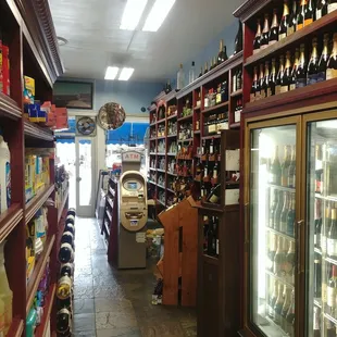 the inside of a grocery store