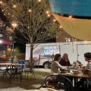 Permanent food truck, where they prepare the food