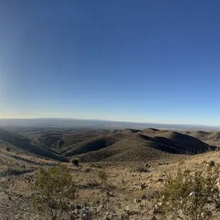 Can see for many many miles into New Mexico