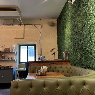 the interior of a coffee shop