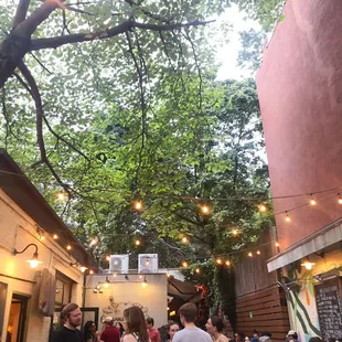 Outdoor seating space