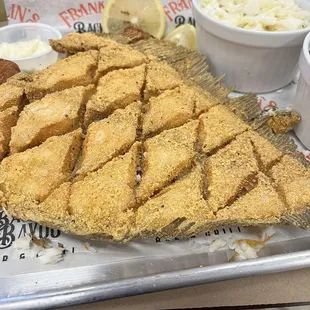 Fried flounder