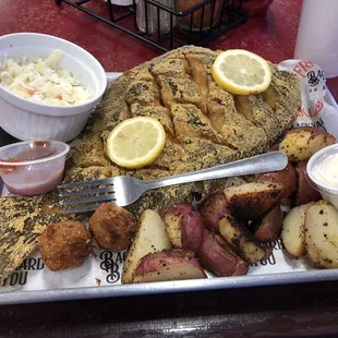 Whole Fried Flounder