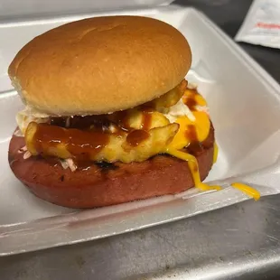 Smoked Bologna Sandwich