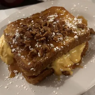 Pumpkin stuffed French toast