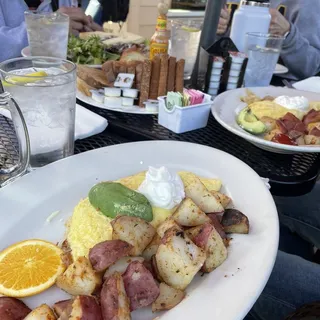 Shrimp and Avocado Omelet