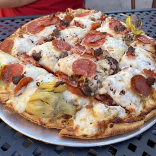 pizza, food