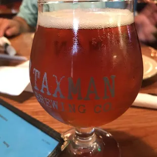 Taxman brewing saison.