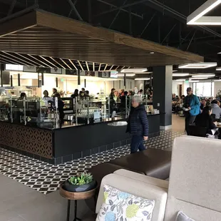 New barista station in the center of new East side of cafe.