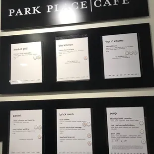 the menu changes DAILY!