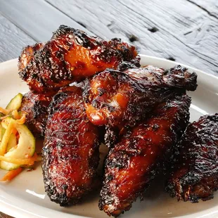 wings charred to perfection