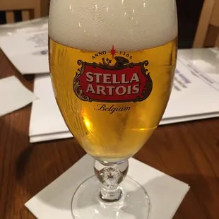 Stella Artois draft beer