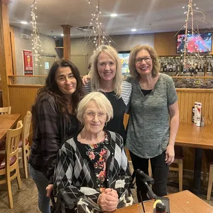 Dining area birthday celebration