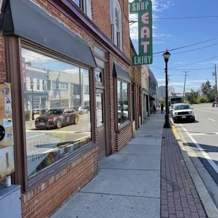 the outside of the store