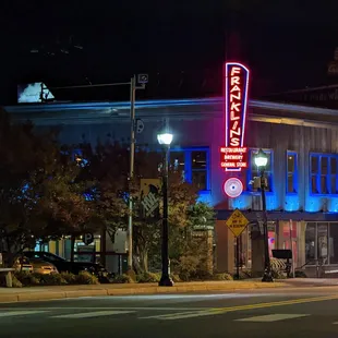Looks great from afar at night