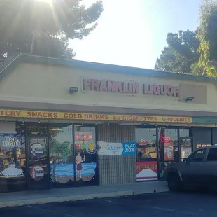 the front of the store