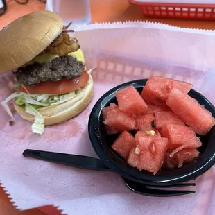 Cheeseburger Basket