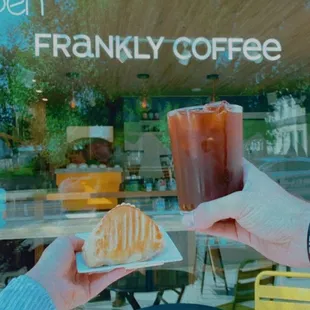 Drink: buzzing brew  Pastry: apple turnover