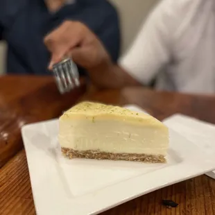 Key lime coconut cake desert, best desert I have had all month. It is like a very light cheesecake with the best flavor.