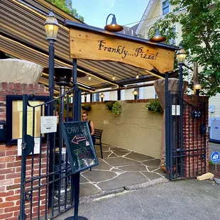 Entrance to the outdoor patio.
