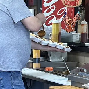 Look at that 5 coneys getting dressed up!