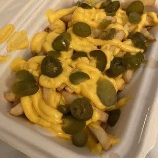 Jalapeño and cheese fries