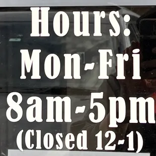 Business hours