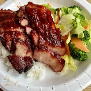 Honey Bbq Pork Rice 蜜汁叉烧饭