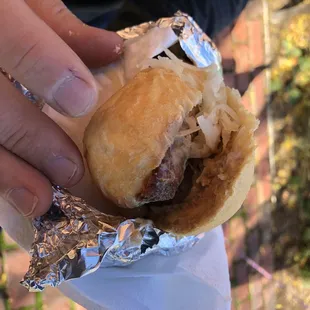 bratwurst w sauerkraut $4