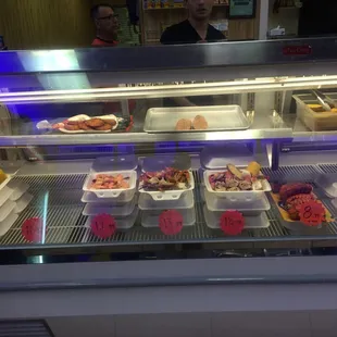 Display of seafood goodness, reasonably priced.