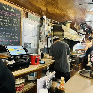 sushi and sashimi, interior