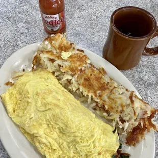 Spinach &amp; Feta Omelette