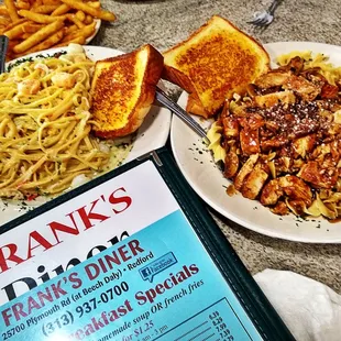 Outrageous Delicious WOW Seafood Alfredo and Chicken Marsla