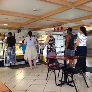 The lines may be long but the service is quick!