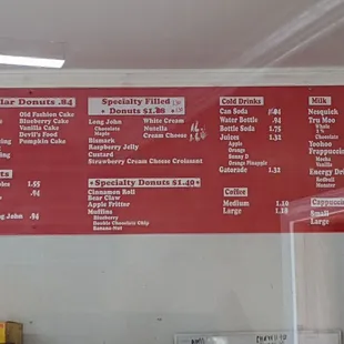 May 2022 menu