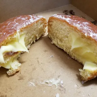 Custard filled inside