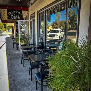 They have outdoor seating!